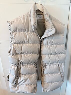 Athleta Neutral Quilted Puffer Vest